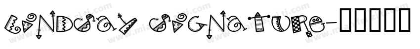 lindsay signature字体转换